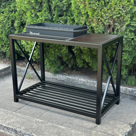 Мангал Mzavod Тор на 9 шампурів 4мм в стилі LOFT