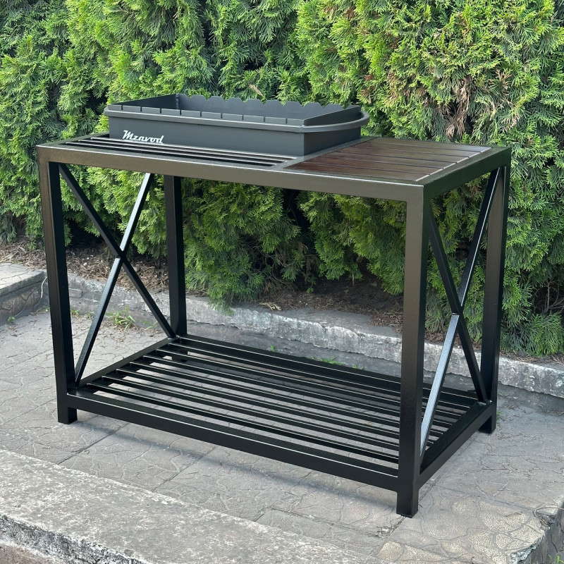 Мангал Mzavod Тор на 9 шампуров 4мм в стиле LOFT