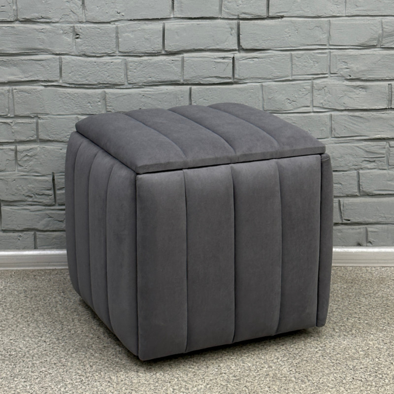 Пуф-трансформер 5в1 Mzavod Остин-2 велюр серый 7-0-9003