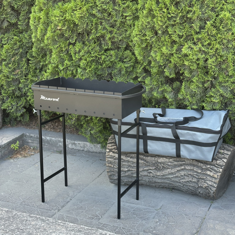 Чохол для мангалу Гектор на 9 шампурів сірий