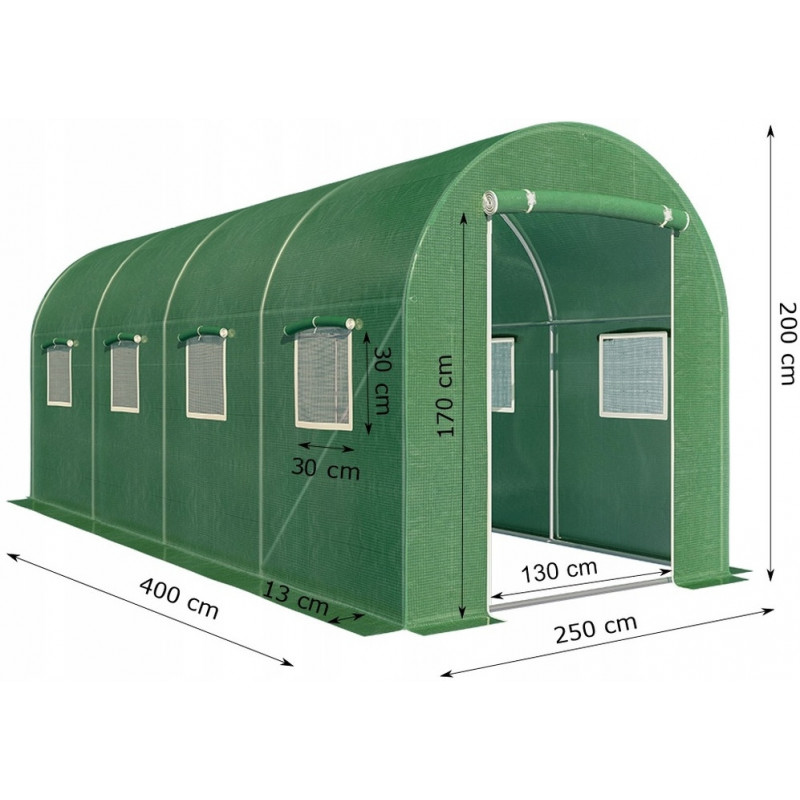 Парник, теплиця 10 м² (400 x 250см) Garden Line Польща
