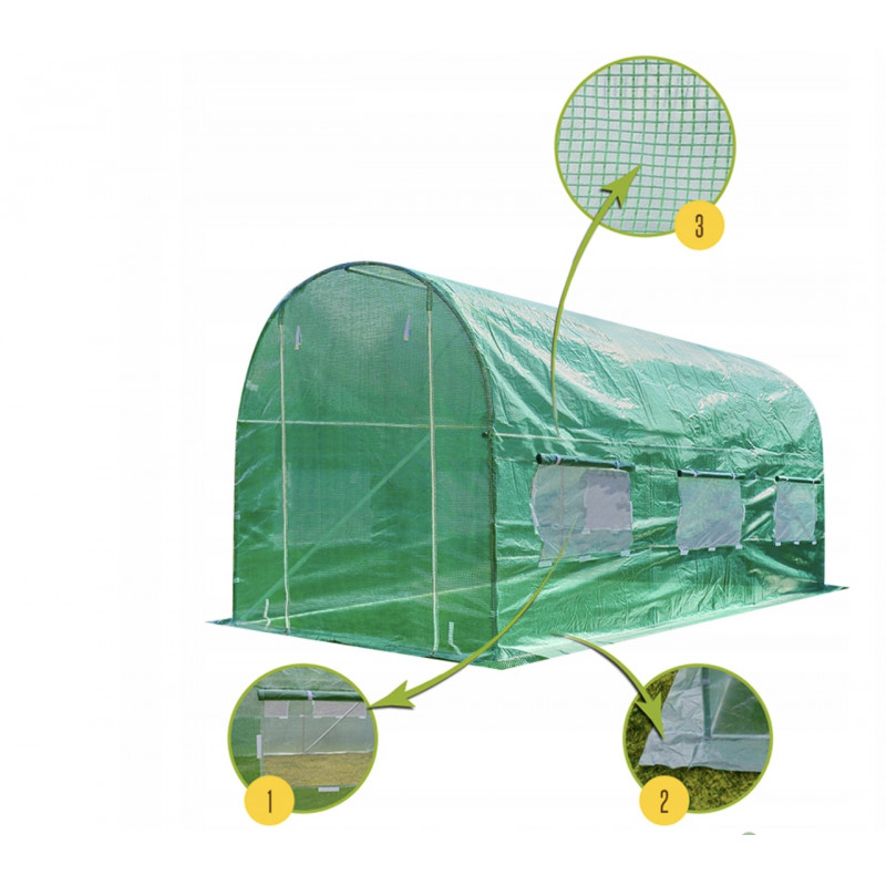 Теплица парник садовый для дома Plonos 9m2 (2x4,5м) Польща
