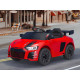 Дитячий електромобіль Cabrio 6V 5A (спойлер, пульт, LED-фари, звук, відкривні двері, педаль газу), Червоний