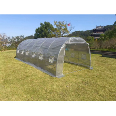 Садова теплиця з UV-12 плівкою 18 м2 (6х3х2м) BASS POLSKA, Сіра