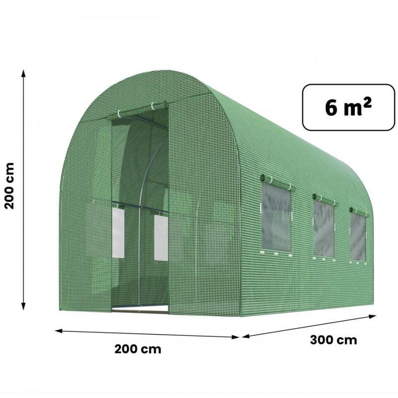 Теплица садовая парник Plonos 6m2 2x3м Польша
