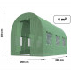 Теплица садовая парник Plonos 6m2 2x3м Польша
