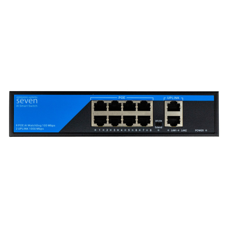 PoE коммутатор (switch) 8 портов SEVEN P-7328G