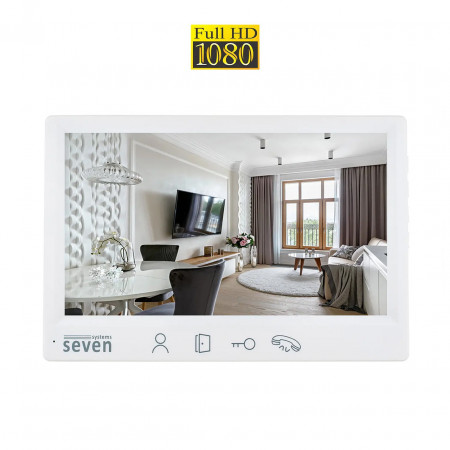 Видеодомофон 7 дюймов SEVEN DP–7571 FHD white