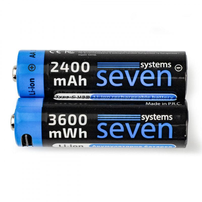 Аккумуляторы SEVEN AA 1.5V Li-ion 2 шт