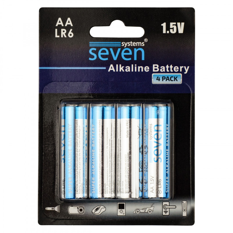 Батарейки SEVEN LR6 AA 1.5V 4 шт