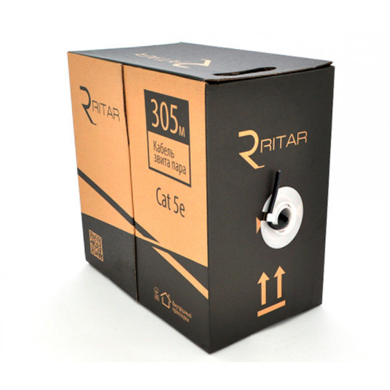 Кабель Ritar КНП UTP 4x2x0.5 мм², для зовнішніх робіт, 305 м
