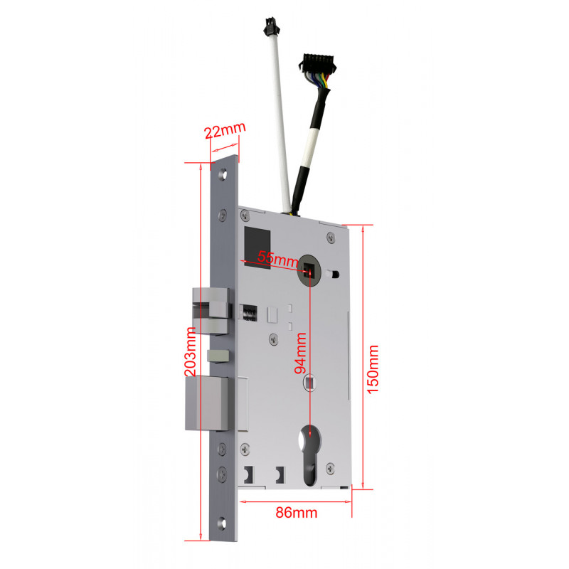 Електронний RFID замок для готелів та хостелів SEVEN LOCK SL-7730