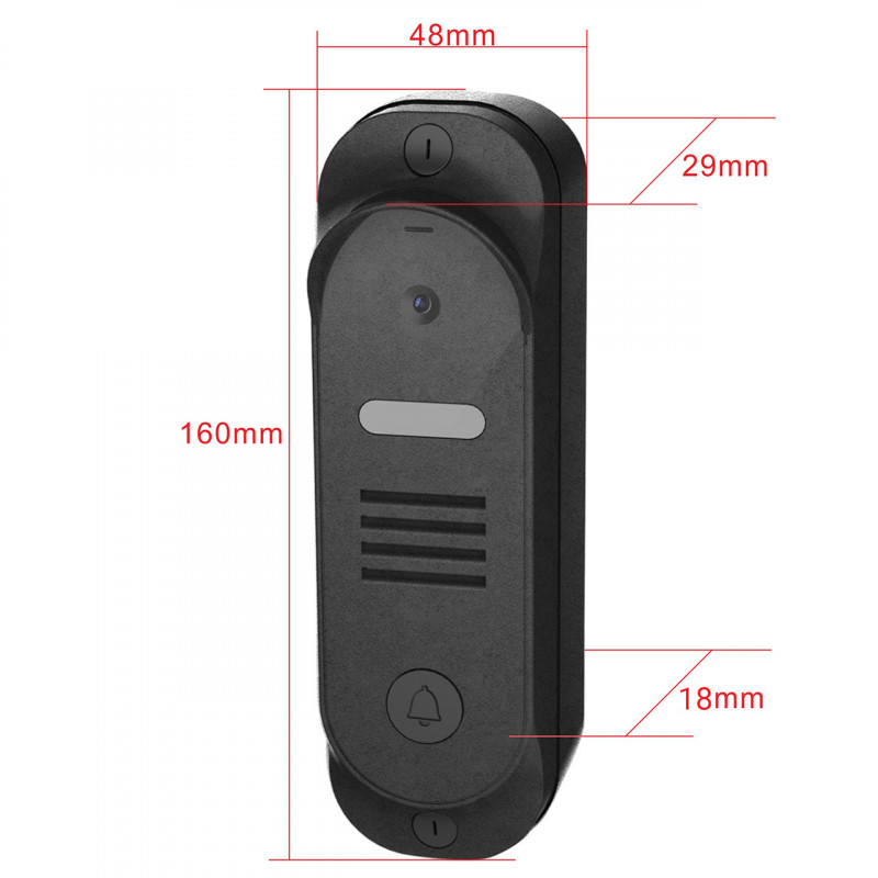 Виклична панель домофону SEVEN CP-7501 FHD black