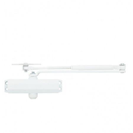Доводчик двери 40-65 кг SEVEN DC-7742HP white (механизм фиксации дверей)