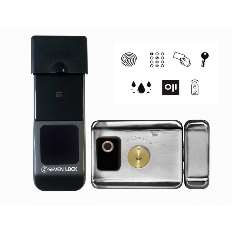 Умный биометрический замок SEVEN LOCK SL-7771BF