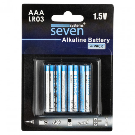 Батарейки SEVEN LR03 AАA 1.5V 4 шт