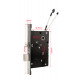 Електронний RFID замок для готелів та хостелів SEVEN LOCK SL-7731 silver