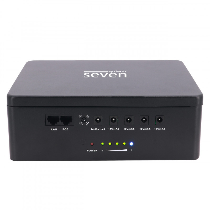 ДБЖ SEVEN UPS-7960 black 60W LiFePO4 з регулюванням вихідної напруги