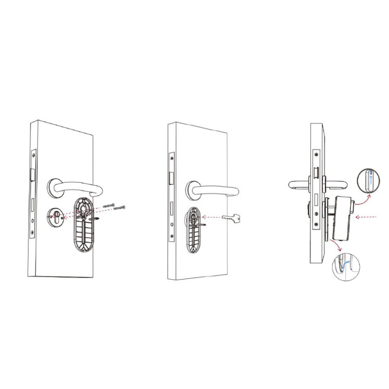 Розумний дверний електромоторний замок SEVEN LOCK SL-7772BM