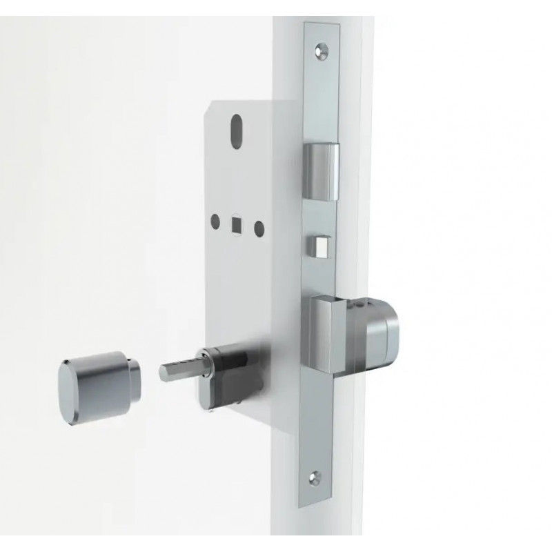 Розумний дверний біометричний замок (циліндр) SEVEN LOCK SL-7773BF black (40-106 мм)