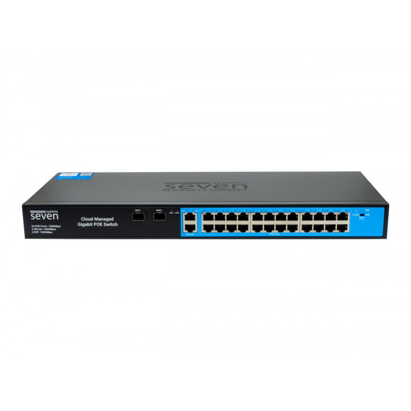 Облачно управляемый гигабитный 28-портовый PoE-коммутатор SEVEN GPS424