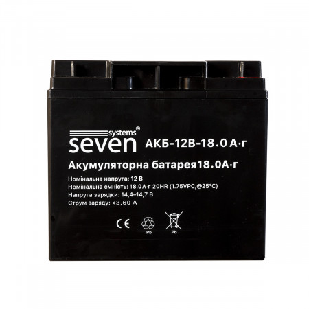 Акумуляторна батарея SEVEN 12В/18Аг