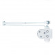 Доводчик двери 45-75 кг SEVEN DC-7743 white