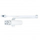 Доводчик двери 45-75 кг SEVEN DC-7743 white