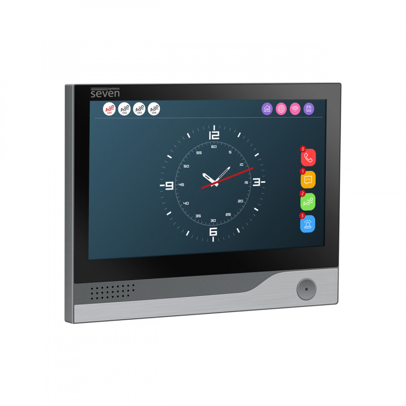 IP-видеодомофон 7 дюймов с Wi-Fi SEVEN DP-7578FHDW - IPS black
