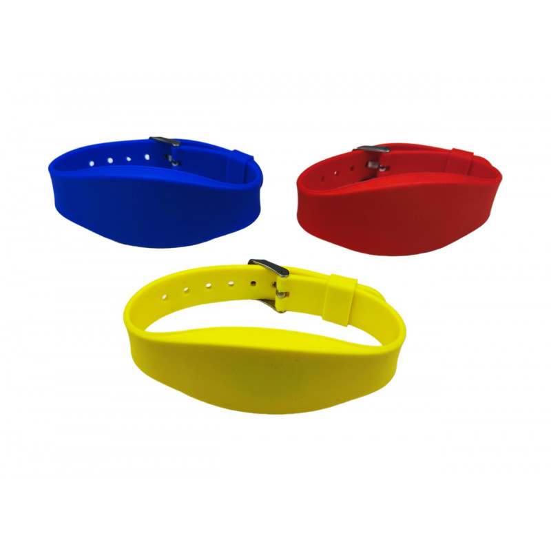 RFID браслет с чипом MIFARE SEVEN R-66 красный