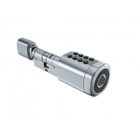 Розумний дверний біометричний замок (циліндр) SEVEN LOCK SL-7774BF silver (35-90 мм)