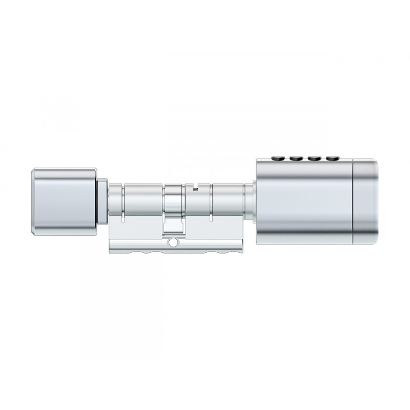 Розумний дверний біометричний замок (циліндр) SEVEN LOCK SL-7774BF silver (35-90 мм)