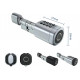 Розумний дверний біометричний замок (циліндр) SEVEN LOCK SL-7774BF silver (35-90 мм)