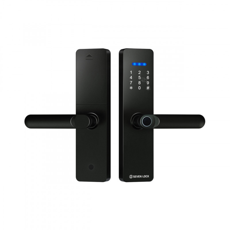 Розумний дверний біометричний замок SEVEN LOCK SL-7740BF black