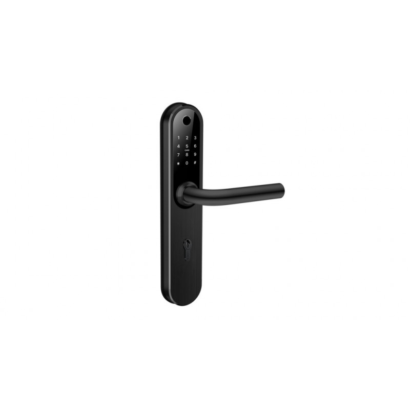Розумний дверний біометричний замок SEVEN LOCK SL-7768BF (85мм) black