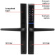Розумний дверний біометричний замок SEVEN LOCK SL-7763BF black