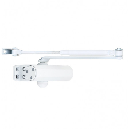 Доводчик двери 25-45 кг SEVEN DC-7741HP white (механизм фиксации дверей)