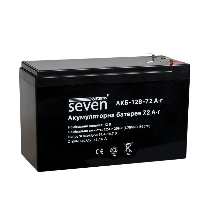 Акумуляторна батарея SEVEN 12В/7,2Аг