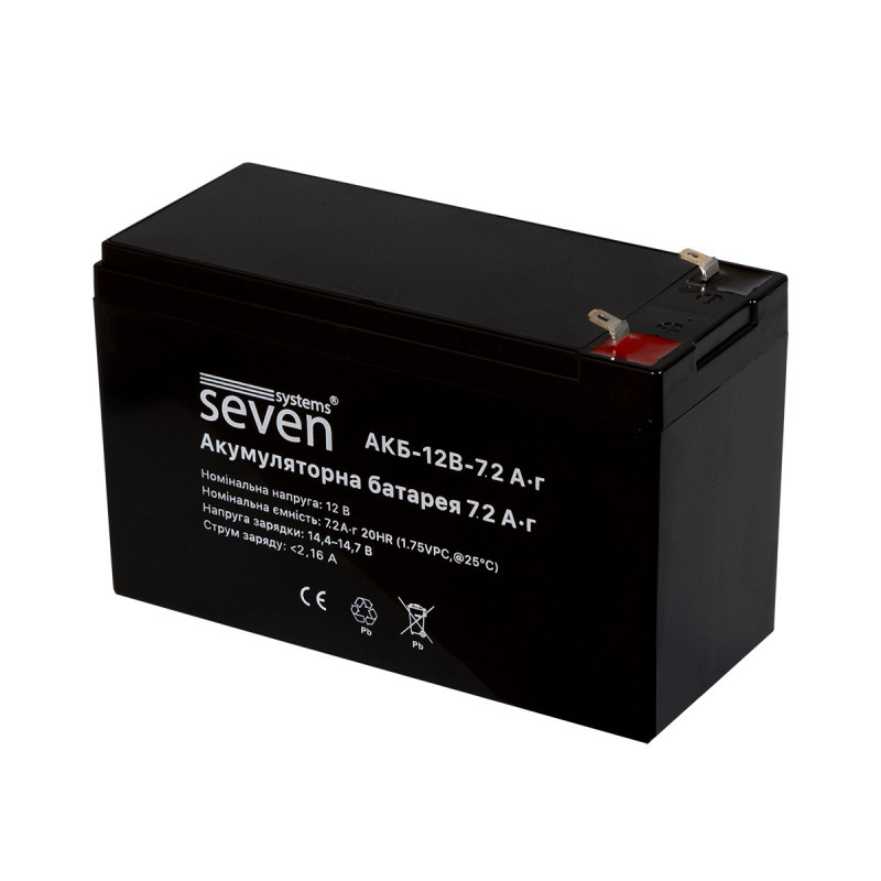 Акумуляторна батарея SEVEN 12В/7,2Аг