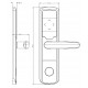 Електронний RFID замок для офісів SEVEN LOCK SL-7731 silver ID EM
