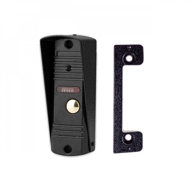 Комплект домофону 4 дюйми з панеллю виклику SEVEN DP–7542 Kit black