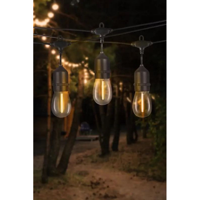 Декоративна гірлянда 20 LED 20 м на сонячній батареї, теплий білий Garden Line SOL1250