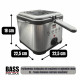 Фритюрниця 3 л для смаження картоплі фрі та курки, 2000 Вт ass Polska BH 10882