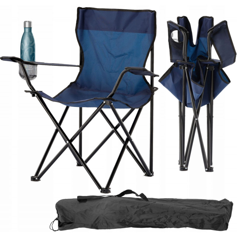 Стул складной для кемпинга GardenLine LEZ7150, синий