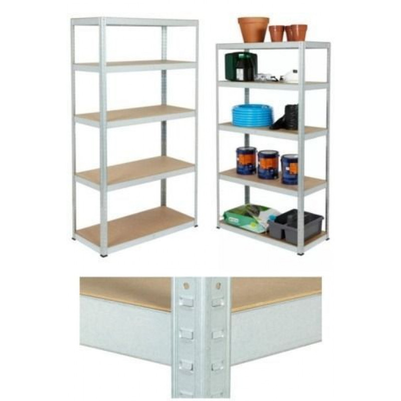 Стеллаж складской металлический 180x90x40см плита 4см Вес 14.5кг