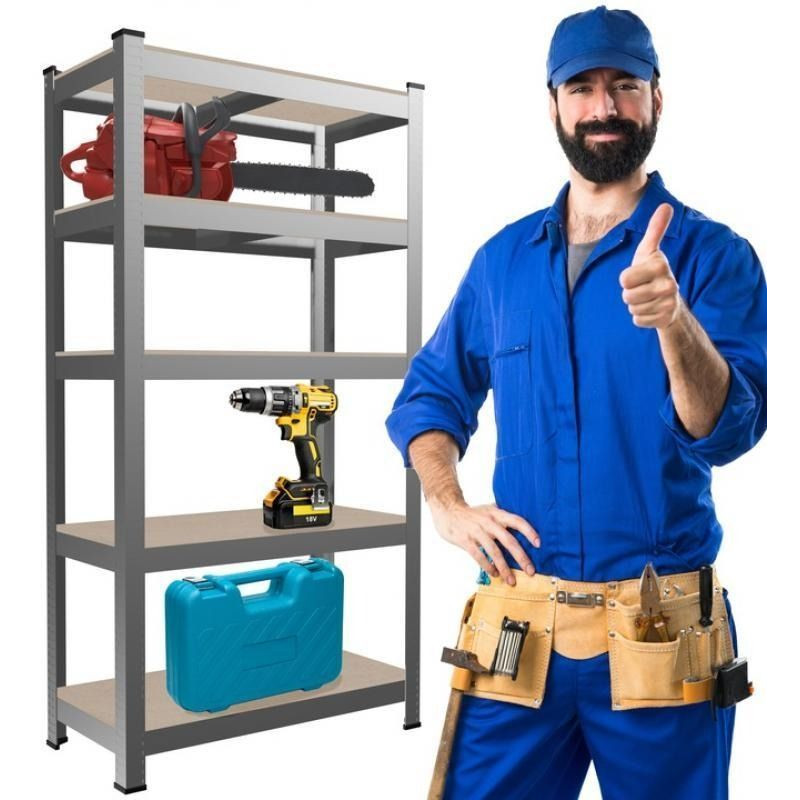 Стеллаж складской металлический 180x90x40см плита 4см Вес 14.5кг