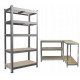 Стеллаж складской металлический 180x90x40см плита 4см Вес 14.5кг