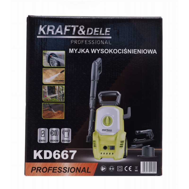 Мойка высокого KRAFT&DELE KD667 2500W 250BAR