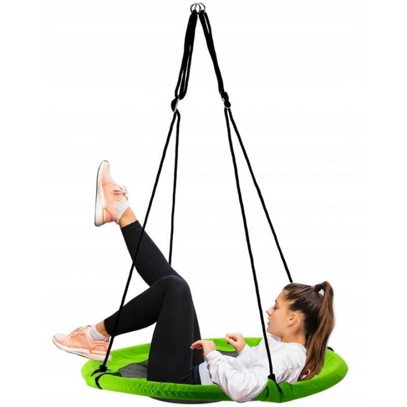 Качели подвесные, гнездо аиста 100 см GardenLine 150 кг, Зеленый