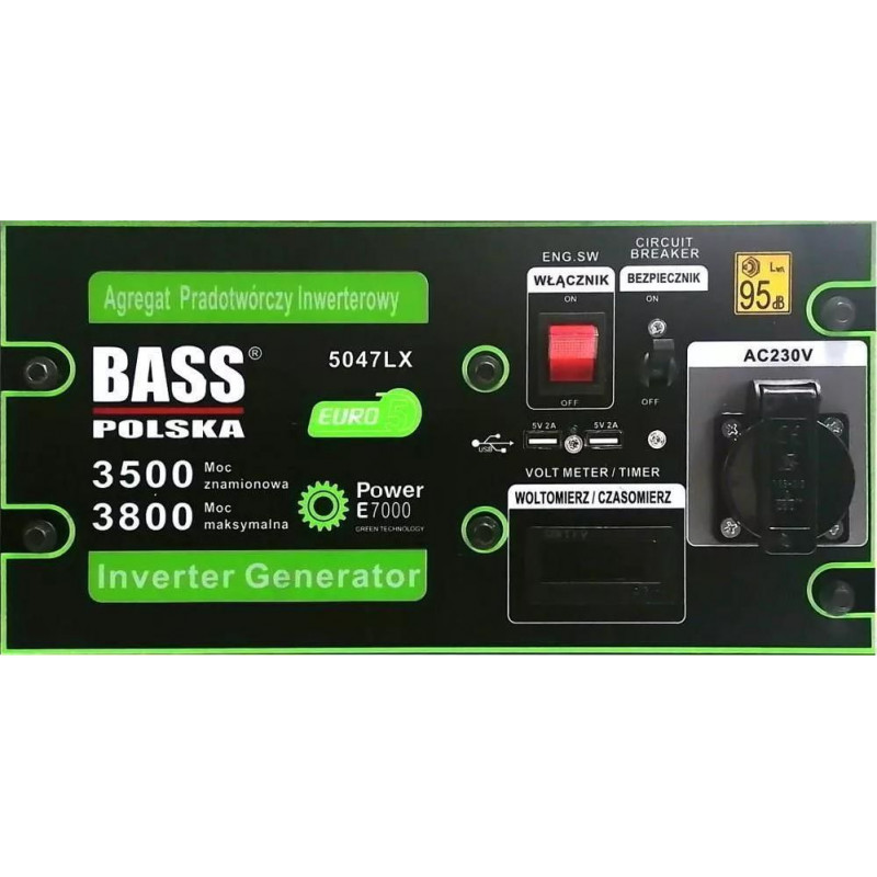 Мощный инверторный генератор Bass Polska BP-5047 LX: надежность и высокая производительность